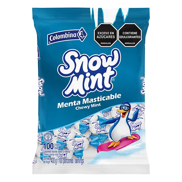 CARAMELO MENTA MASTICABLE COLOMBINA*100U