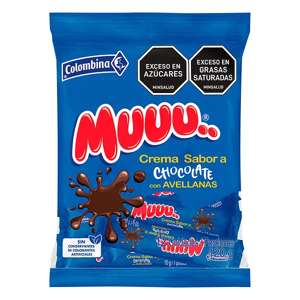 CHOCOLATINA MUUU CREMA COLOMBINA*120G