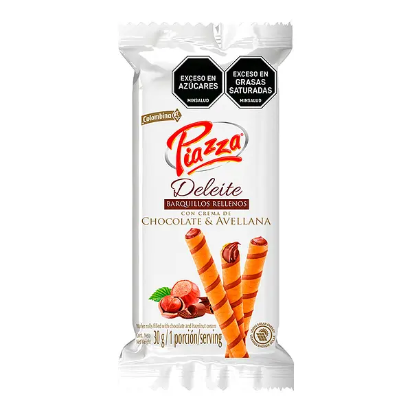 GALLETA BARQUILLO PIAZZA COLOMBINA*30GR
