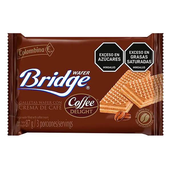 GALLETA COFFEE WAFER BRIDGE*87GR