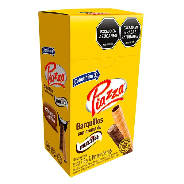 GALLETA NUCITA PIAZZA*215G*12U