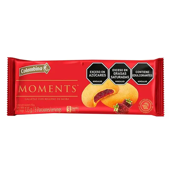 GALLETA MOMENTS MORA * 135G