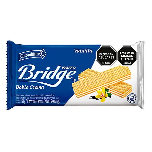 GALLETA VAINILLA WAFER BRIDGE*151G
