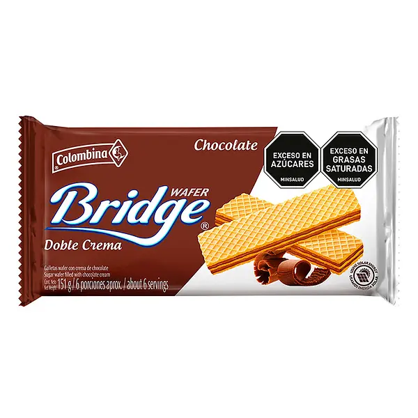 GALLETA CHOCOLATE WAFER COLOM * 151G