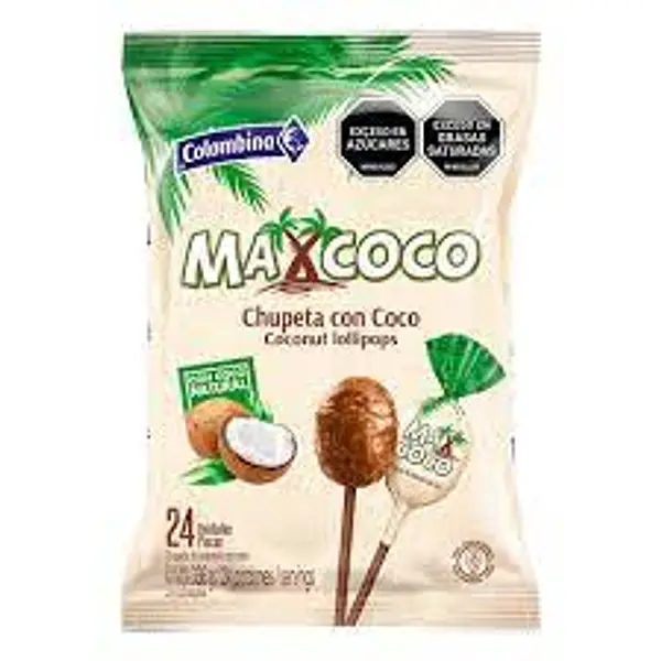 CARAMELO CHUPETA MAXCOCO COLOMBINA *24U