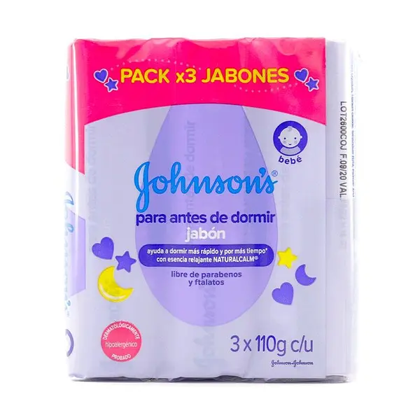 JABON CORPORAL DORMIR JOHNSONS*3U*110GR