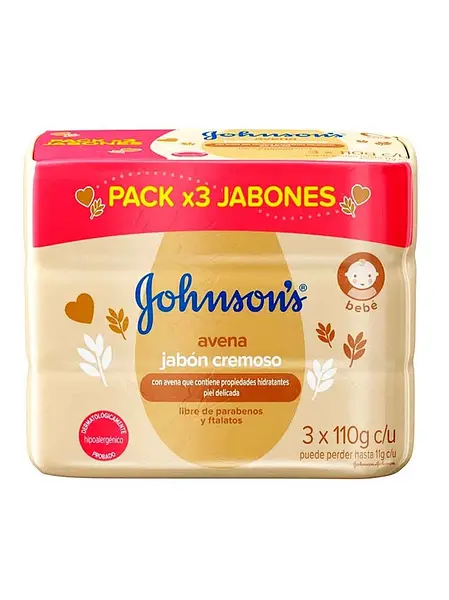 JABON CORPORAL AVENA BABY JOHNSONS*3U