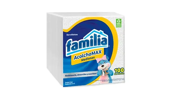 SERVILLETA ACOLCHADA FAMILIA *100UN