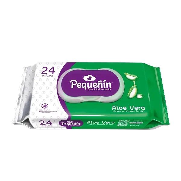 PAÑITOS HUMEDOS ALOE PEQUEÑIN *24U