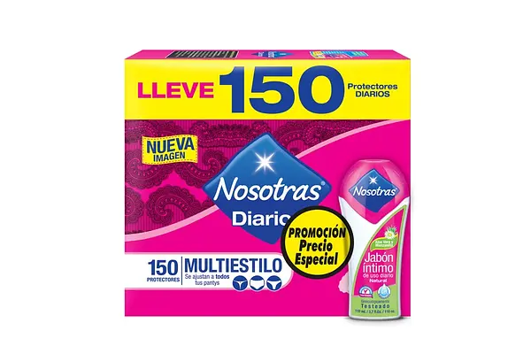 PROTECTOR DIARIO NOSOTRAS*150U+JABON INT