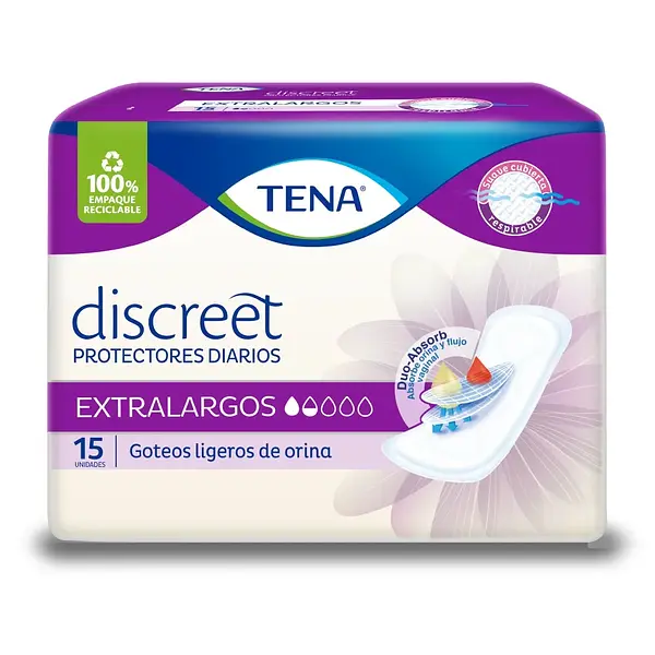 PROTECTOR DIARIO DISCREET TENA*15U