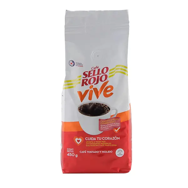 CAFE MOLIDO VIVE SELLO ROJO*500G
