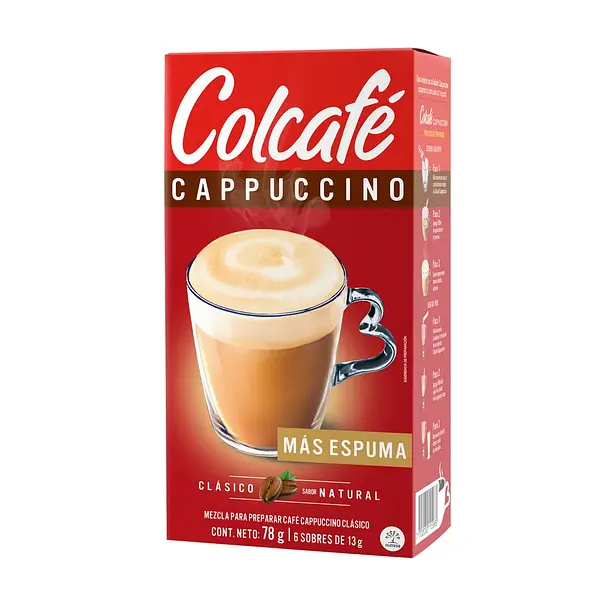 CAFÉ CAPPUCCINO CLASICO COLCAFE*6U*78G