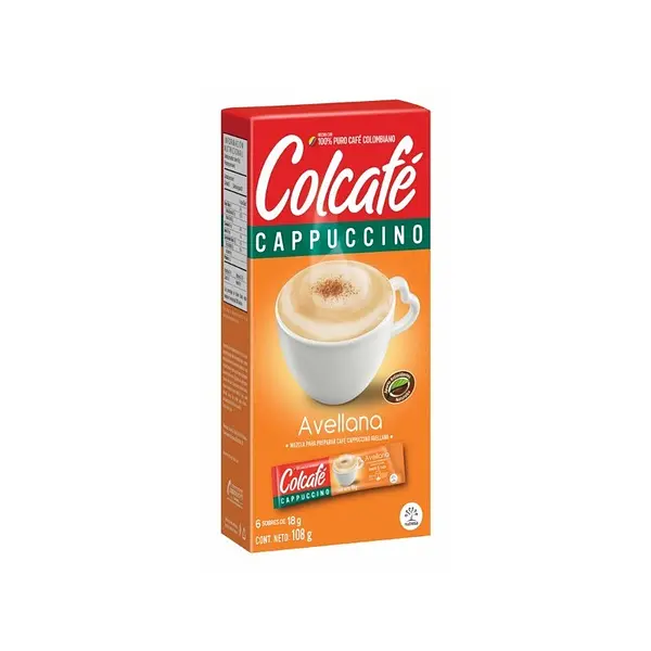 CAFÉ CAPPUCCINO AVELLANA COLCAFE*6U*78G