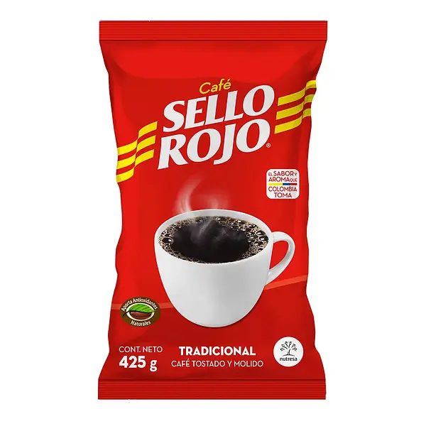 CAFE MOLIDO TRADICIONAL SELLO ROJO*425G