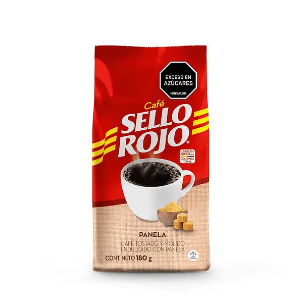 CAFE MOLIDO PANELA SELLO ROJO * 180G