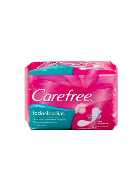 PROTECTOR DIARIO SIN OLOR CAREFREE*15U