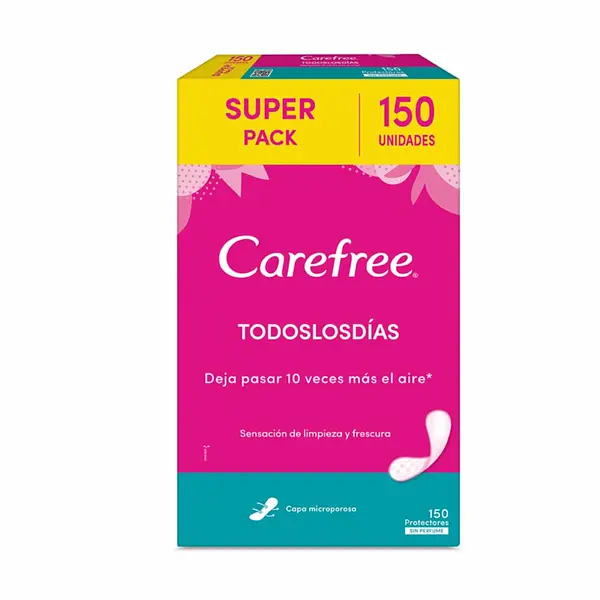 PROTECTOR DIARIO SIN OLOR CAREFREE*150U