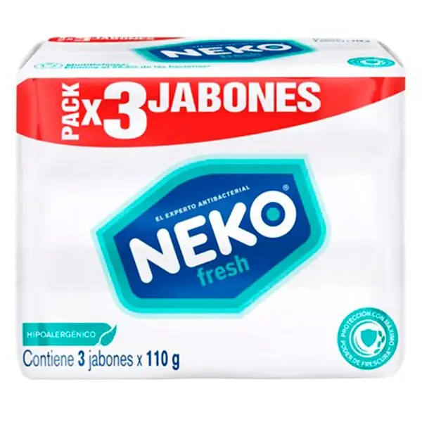 JABON BARRA BLANCO NEKO *3U