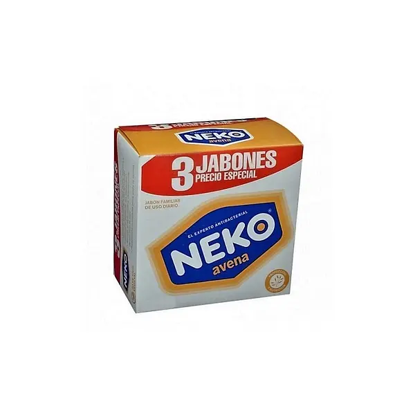 JABON FACIAL AVENA NEKO*125G*3U