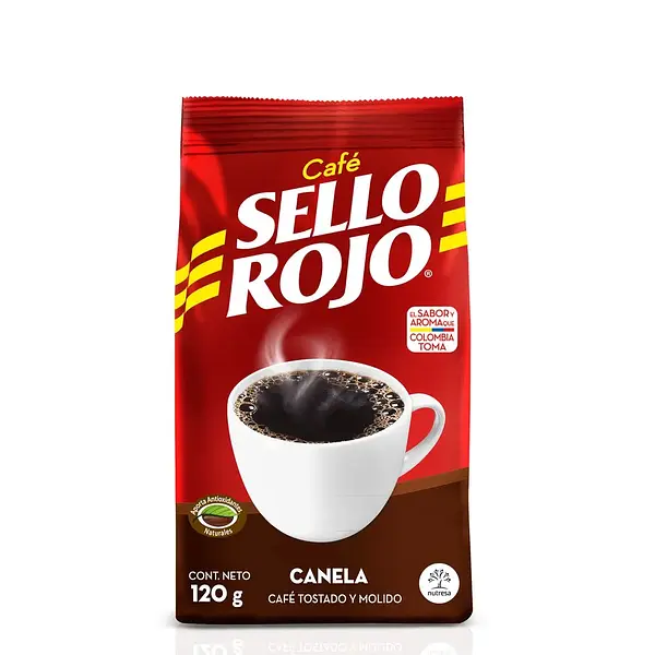 CAFÉ MOLIDO CANELA SELLO ROJO*120G