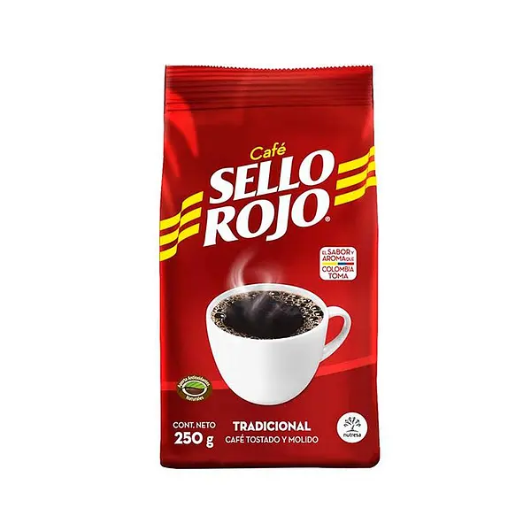 CAFE MOLIDO TRADICIONAL SELLO ROJO*250G