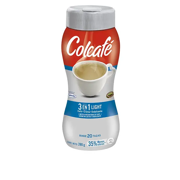 CAFE INSTANTANEO LECHE LIGHT COLCAFE*280