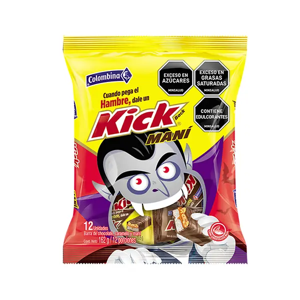 CHOCOLATINA KICK MANI COLOMBINA*12UN