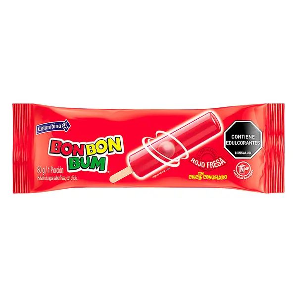HELADO PALETA BONBON BUM COLOMBINA*80GR