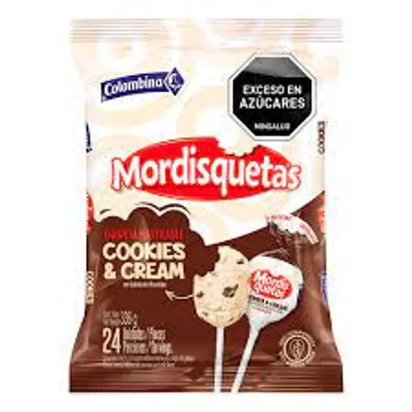 CARAMELO CHUPETA MORDISQUETAS COOKIESYCREAM*24U
