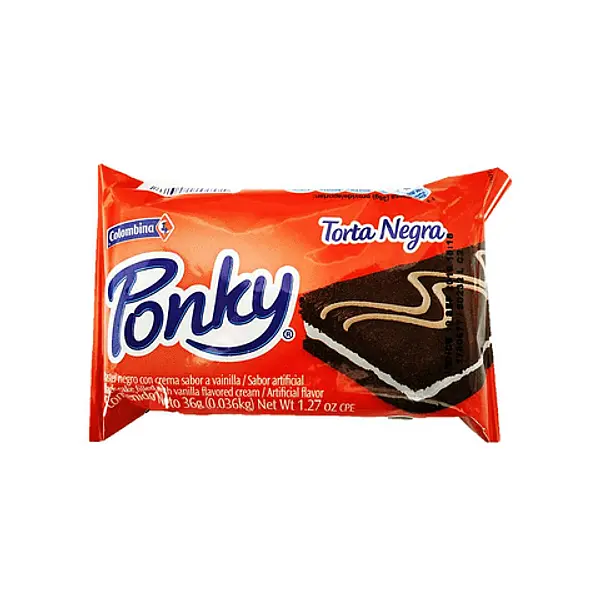 PONQUE TORTA NEGRA PONKY *33 GR