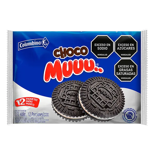 GALLETA MAX COLOMBINA MUUU*12U