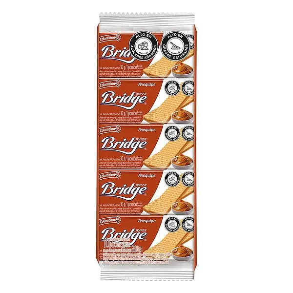 GALLETA AREQUIPE WAFER BRIDGE*10U