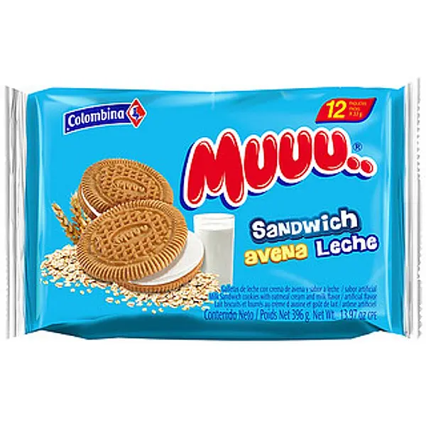 GALLETA AVENA LECHE MUUU*12U