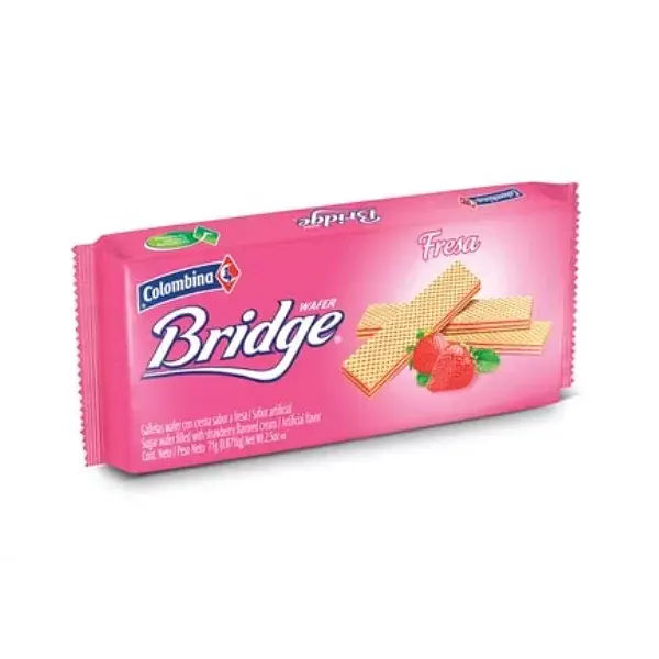 GALLETA FRESA WAFER BRIDGE*30GR