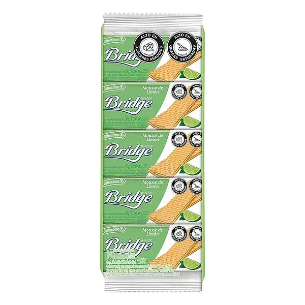 GALLETA LIMON WAFER BRIDGE*10U