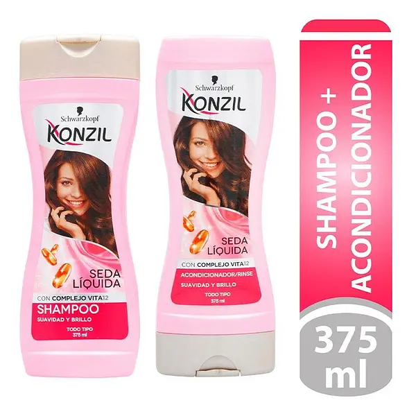 SHAMPO+ACONDICIONADOR KONZIL*375ML