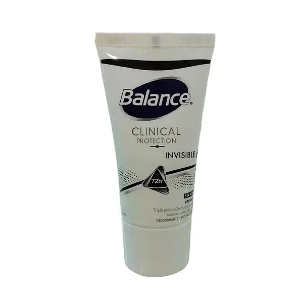 DESODORANTE CREMA TUBO INVISIBLE BALANCE*32G