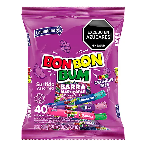 CARAMELO CRUCHY BITS BONBON BUM*40U