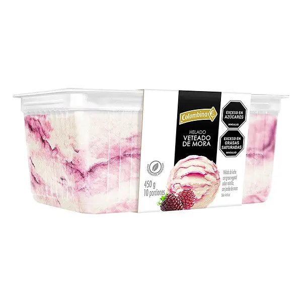 HELADO MINI CUBETA MORA COLOMBINA*450G