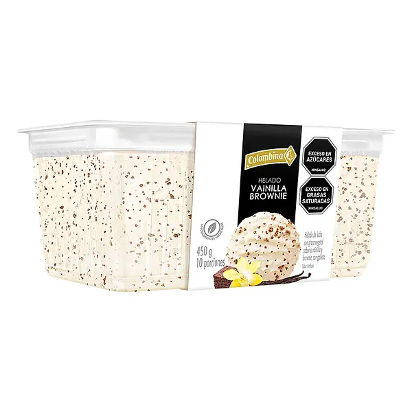 HELADO MINI CUBETA VAINILLA COLOMBINA*450G