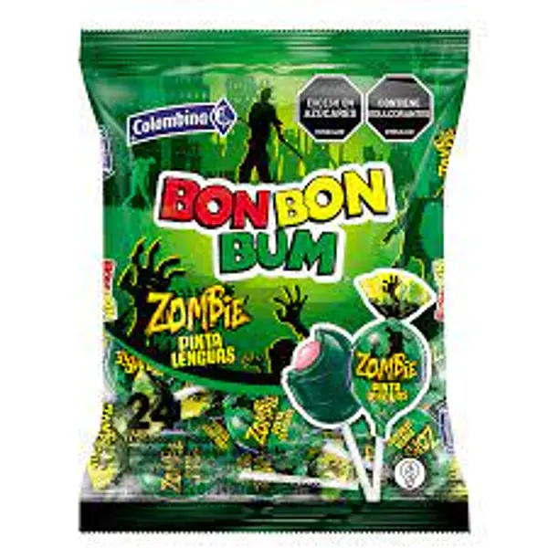 CARAMELO CHUPETA ZOMBIE BOBONBUM*24U