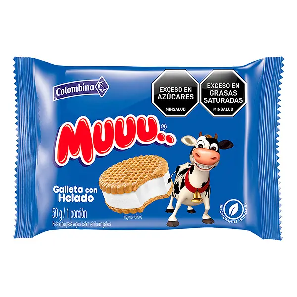 HELADO GALLETA VAINILLA MUUU*50G