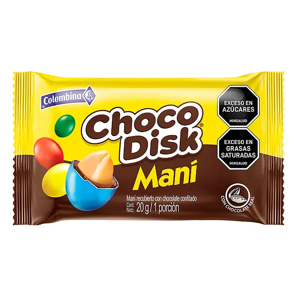 SNACK CON CHOCOLATE COLOMBINA*20GR