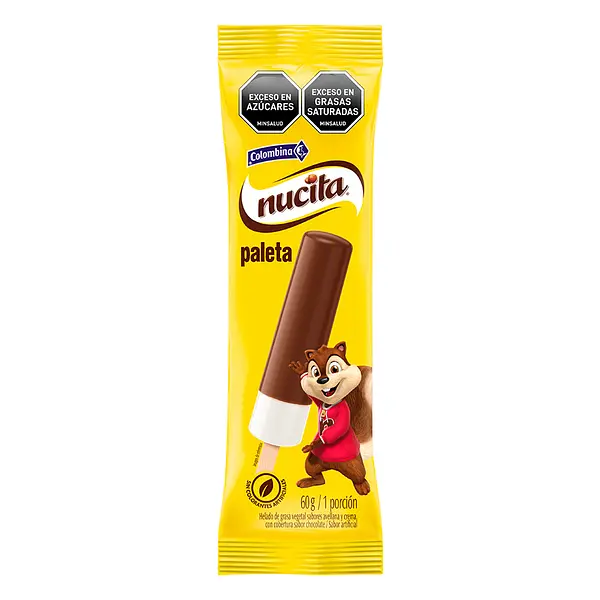 HELADO NUCITA PALETA COLOMBINA*60GR