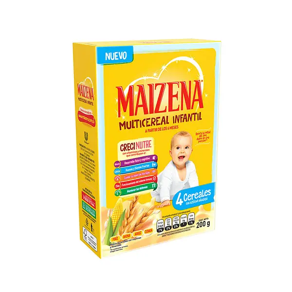 COLADA 4 CERALES MAIZENA*200G