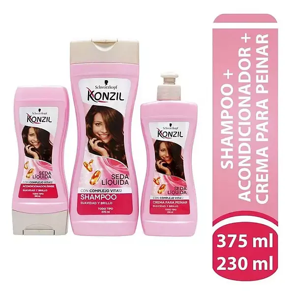 SHAMPO+ACONDICIONADOR+CREMA KONZIL