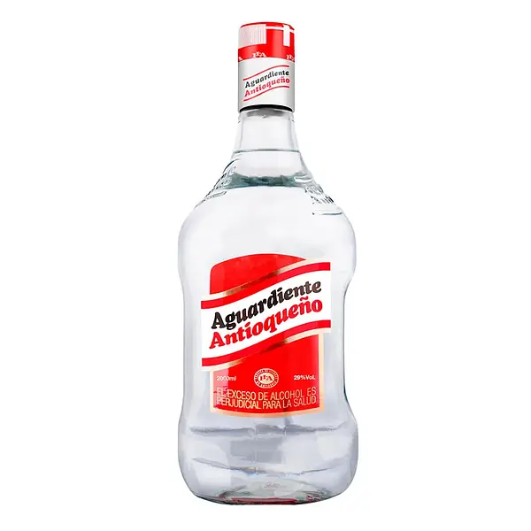 AGUARDIENTE ROJO ANTIOQUEÑO*2 L
