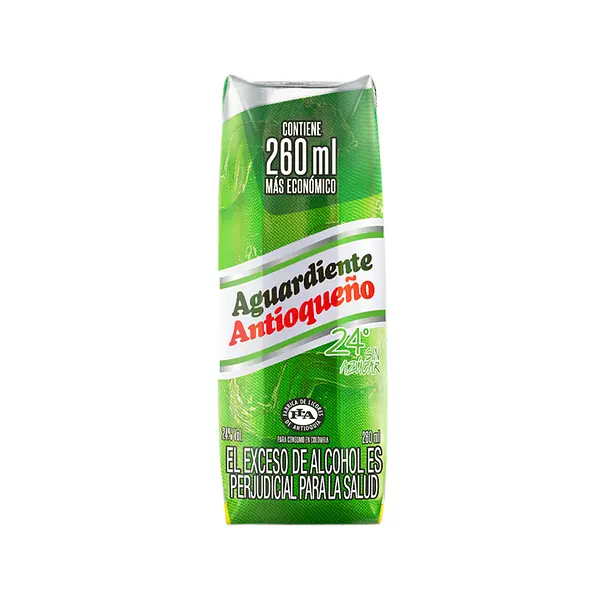 AGUARDIENTE VERDE ANTIOQUEÑO*280ML