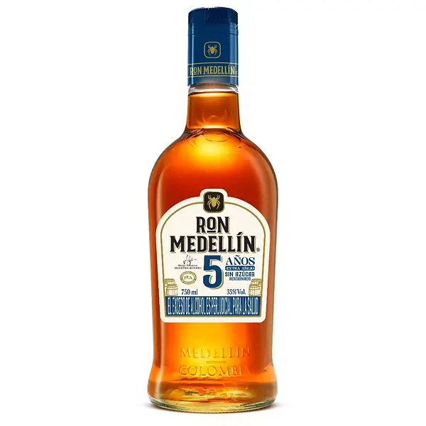 RON 5 AÑOS MEDELLIN*750ML